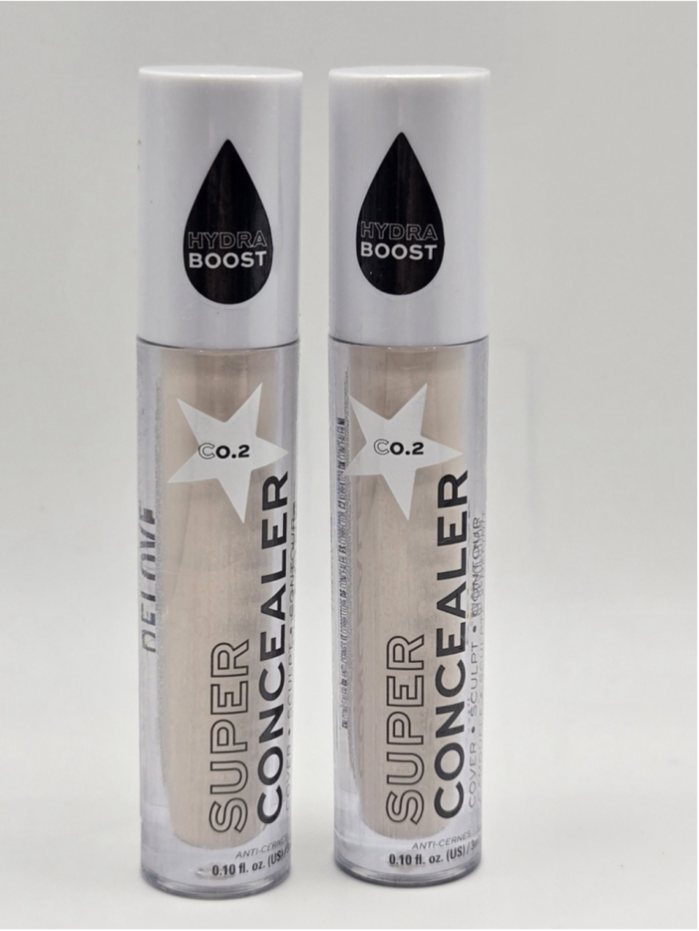 Relove by Revolution Super Concealer Hydra Boost Shade C0.2 Lot of 2 New Sealed - Picture 2 of 3